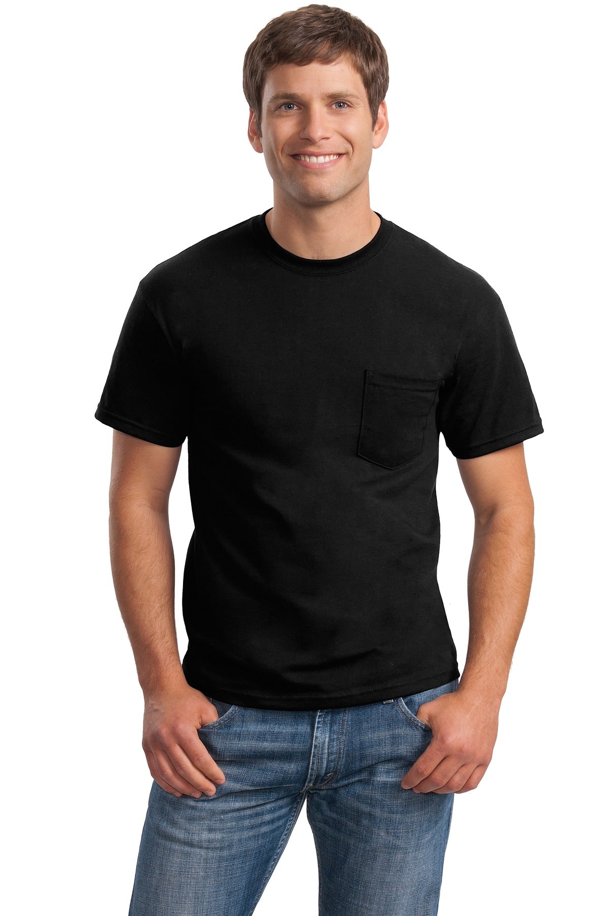 Gildan - Ultra Cotton 100% US Cotton T-Shirt with Pocket.  2300