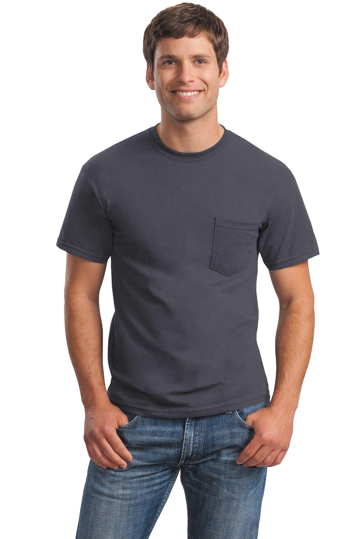 Gildan - Ultra Cotton 100% US Cotton T-Shirt with Pocket.  2300