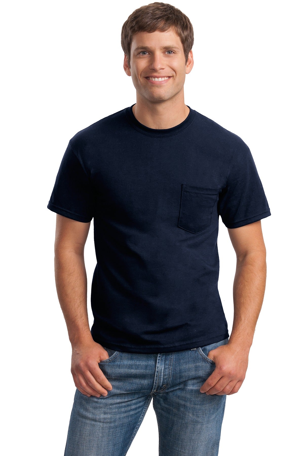 Gildan - Ultra Cotton 100% US Cotton T-Shirt with Pocket.  2300