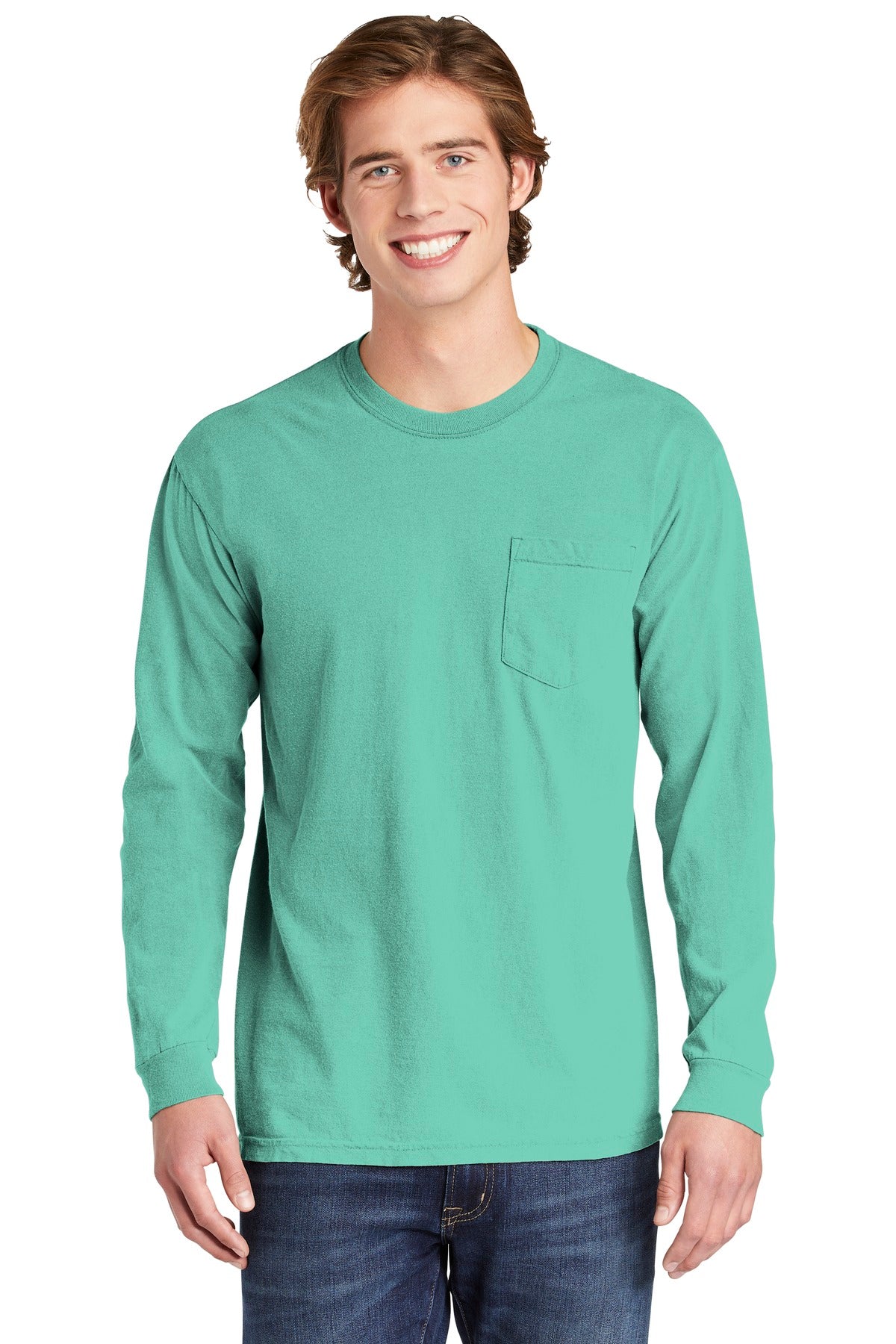 COMFORT COLORS  Heavyweight Ring Spun Long Sleeve Pocket Tee. 4410