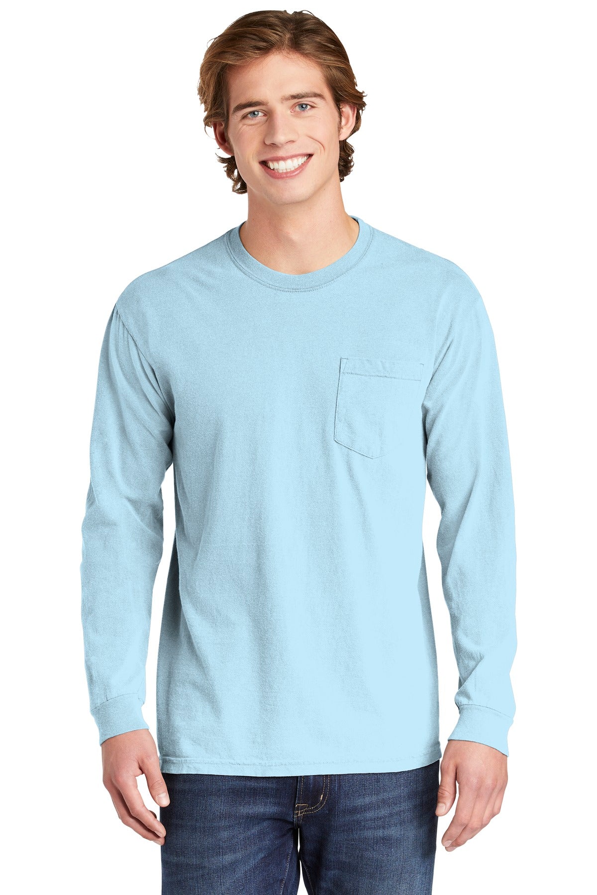 COMFORT COLORS  Heavyweight Ring Spun Long Sleeve Pocket Tee. 4410