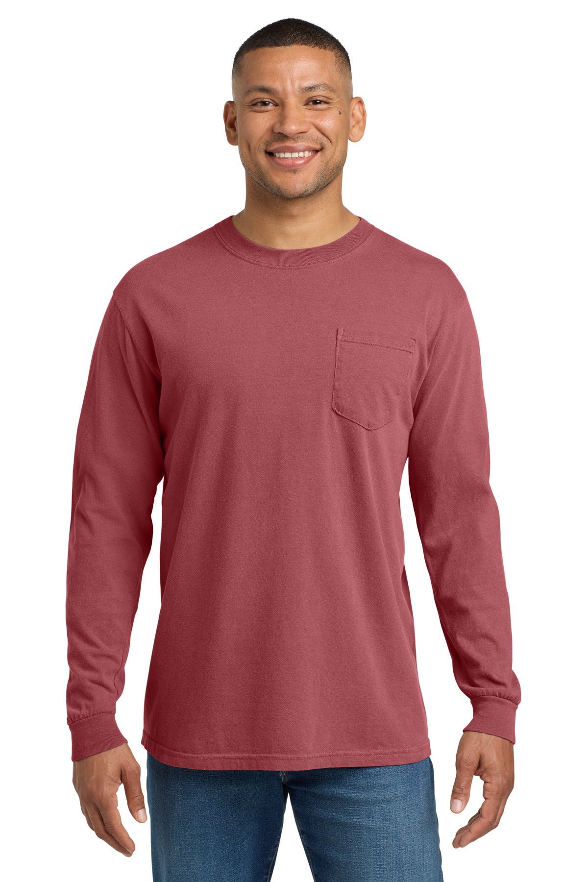 COMFORT COLORS  Heavyweight Ring Spun Long Sleeve Pocket Tee. 4410