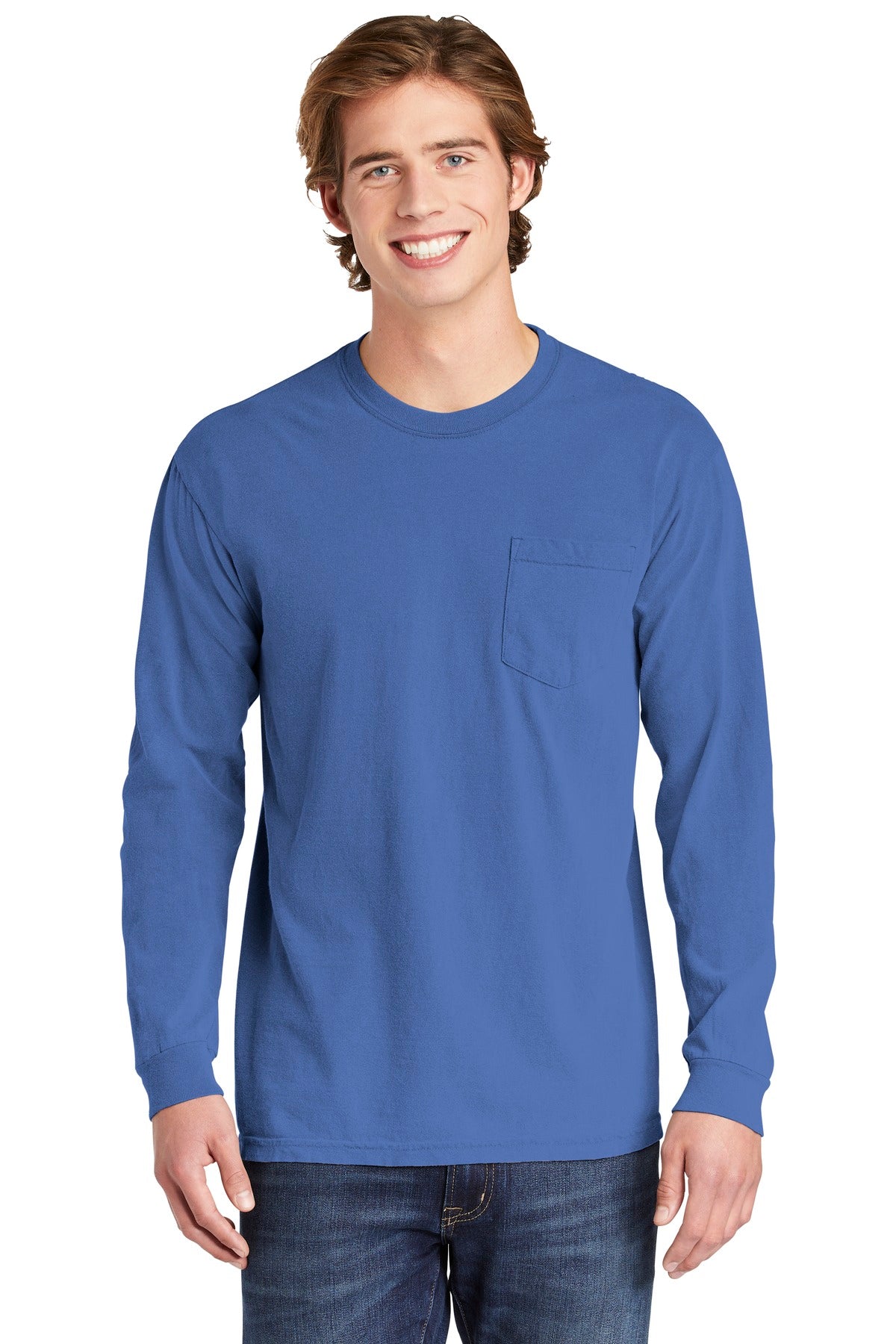 COMFORT COLORS  Heavyweight Ring Spun Long Sleeve Pocket Tee. 4410