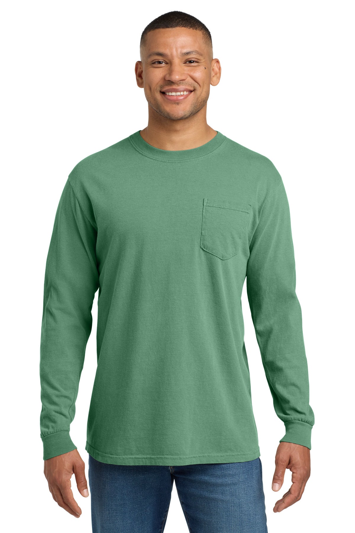 COMFORT COLORS  Heavyweight Ring Spun Long Sleeve Pocket Tee. 4410