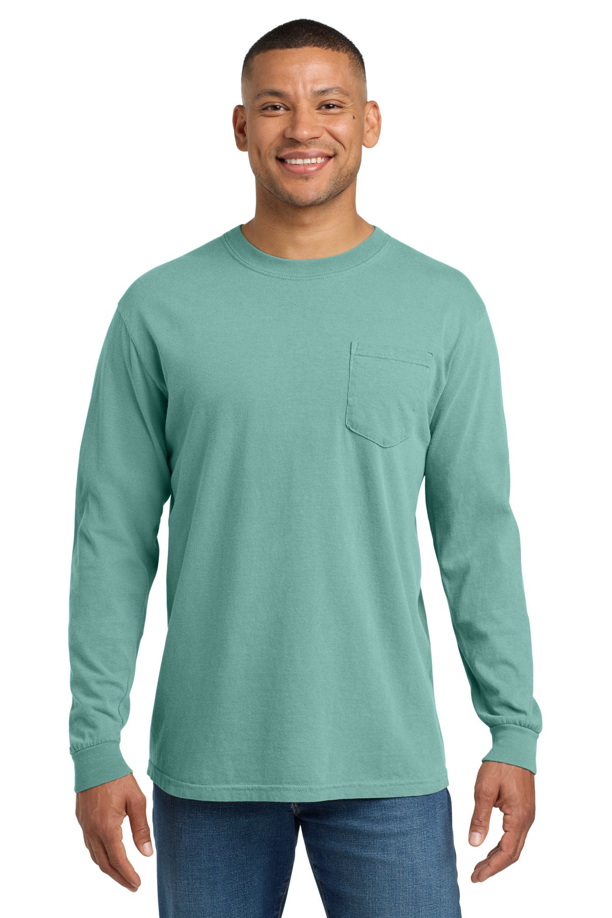 COMFORT COLORS  Heavyweight Ring Spun Long Sleeve Pocket Tee. 4410