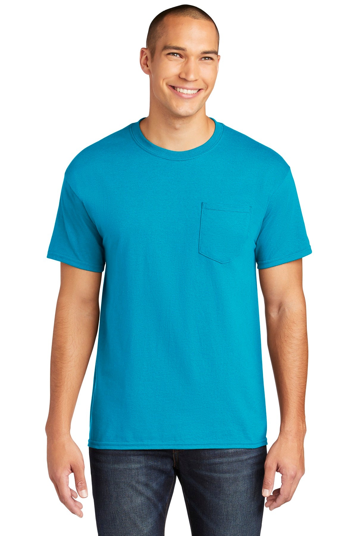 Gildan  Heavy Cotton ‚Ñ¢ 100% Cotton Pocket T-Shirt. 5300