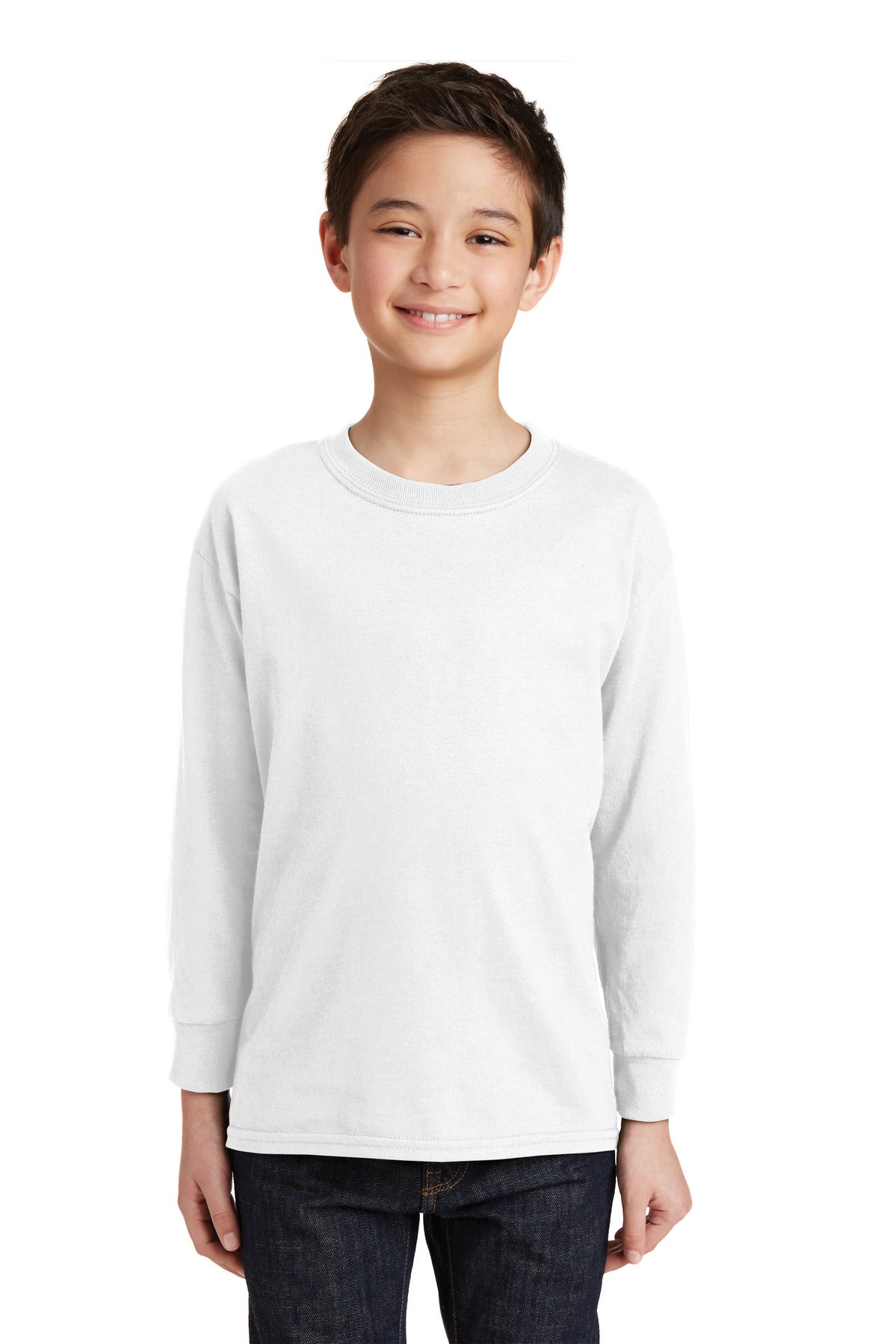 Gildan Youth Heavy Cotton‚Ñ¢ 100% Cotton Long Sleeve T-Shirt. 5400B