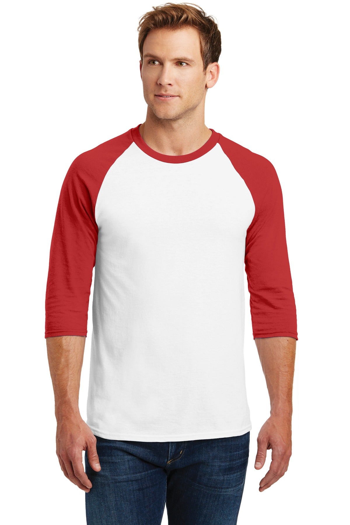 Gildan Heavy Cotton&#8482; 3/4-Sleeve Raglan T-Shirt. 5700