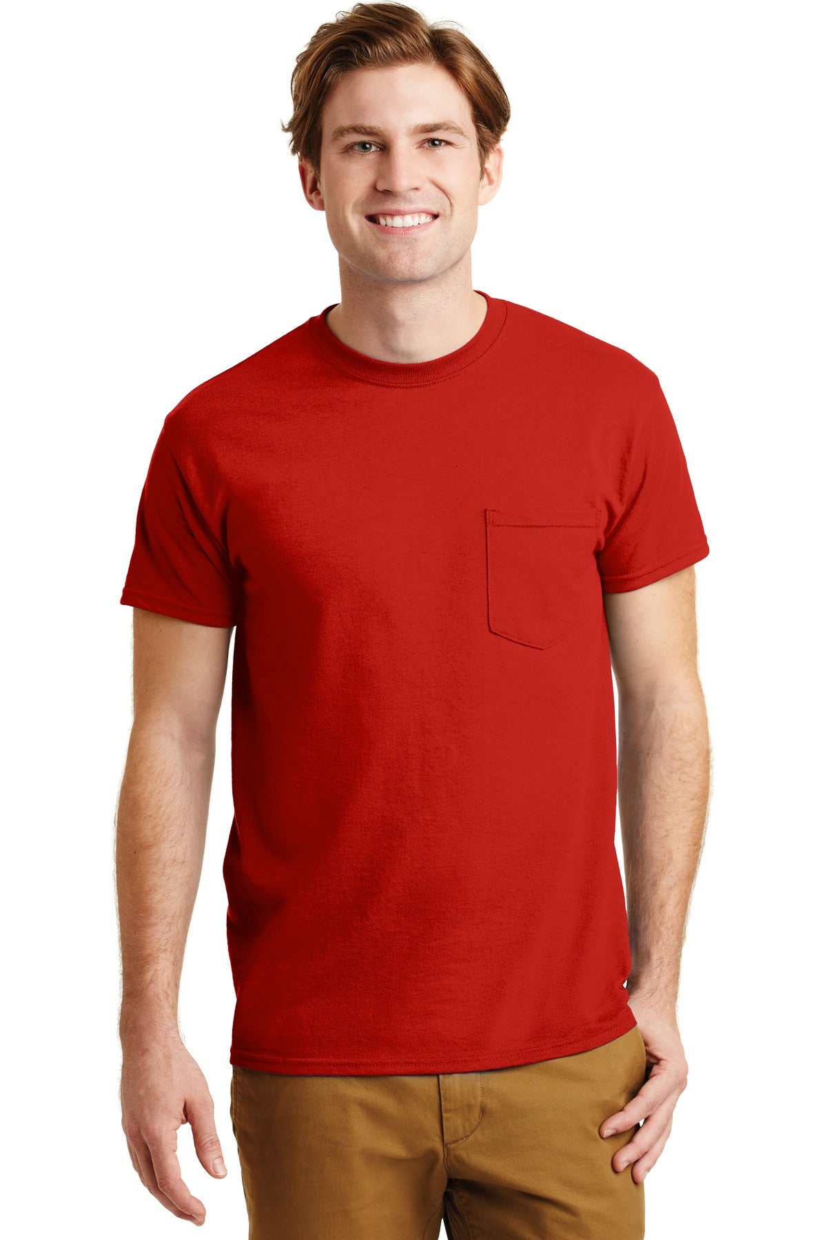 Gildan - DryBlend 50 Cotton/50 Poly Pocket T-Shirt. 8300