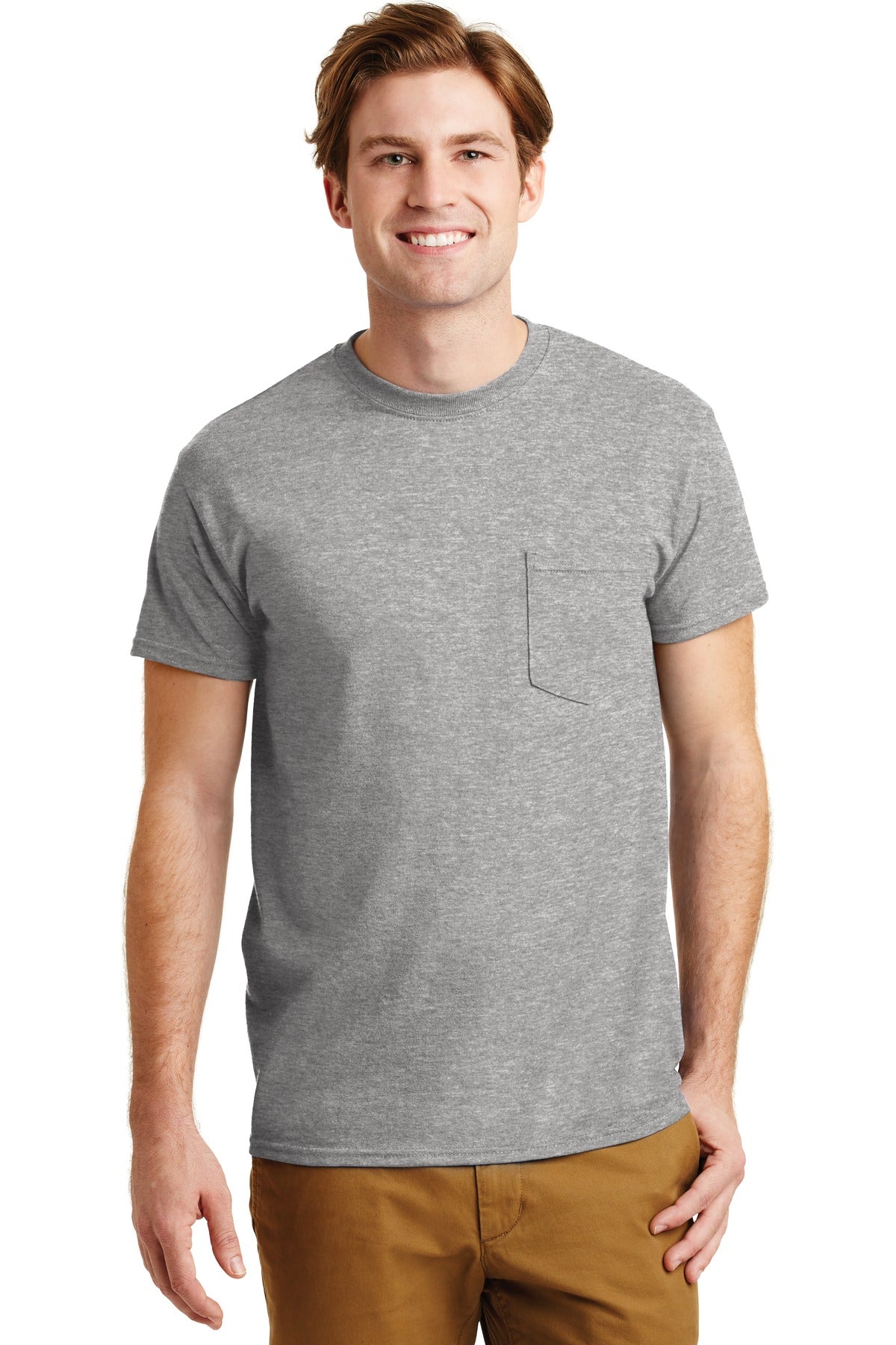 Gildan - DryBlend 50 Cotton/50 Poly Pocket T-Shirt. 8300