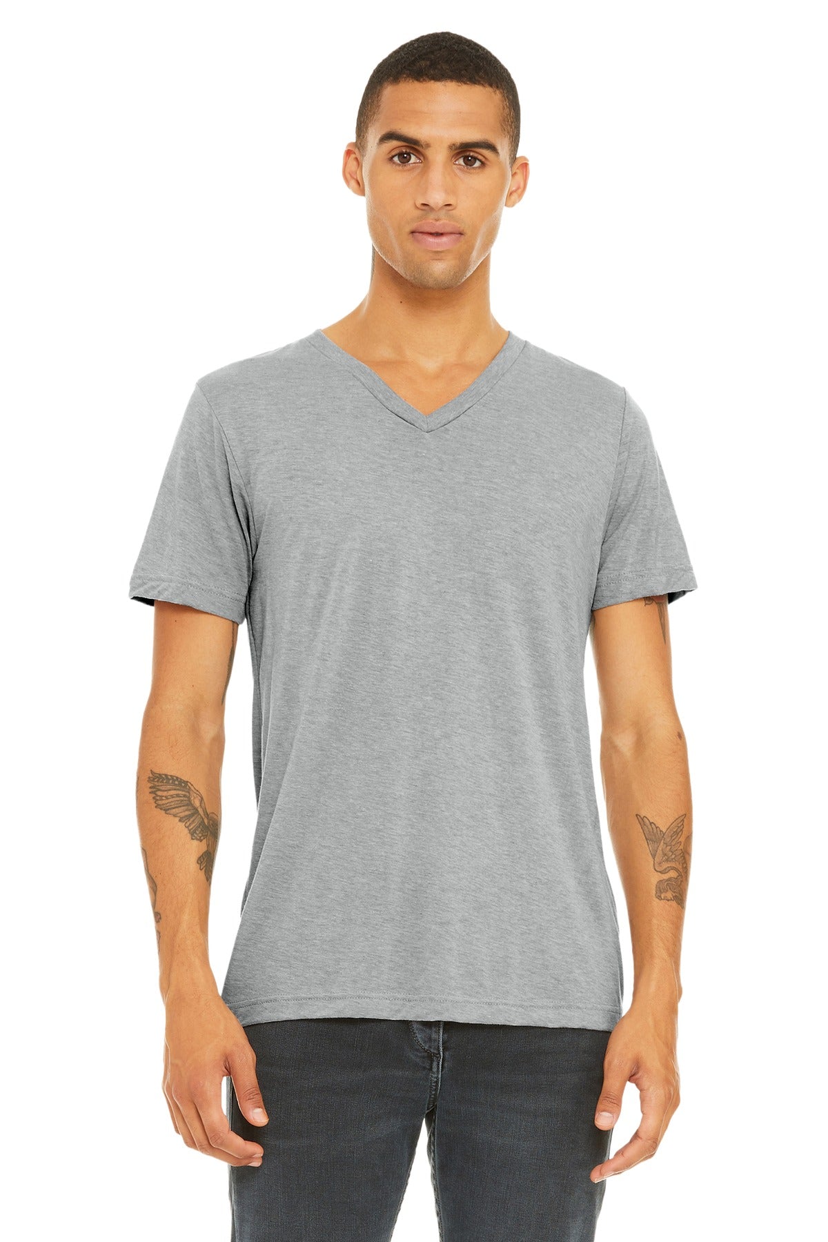 BELLA+CANVAS  Unisex Triblend Short Sleeve V-Neck Te. BC3415