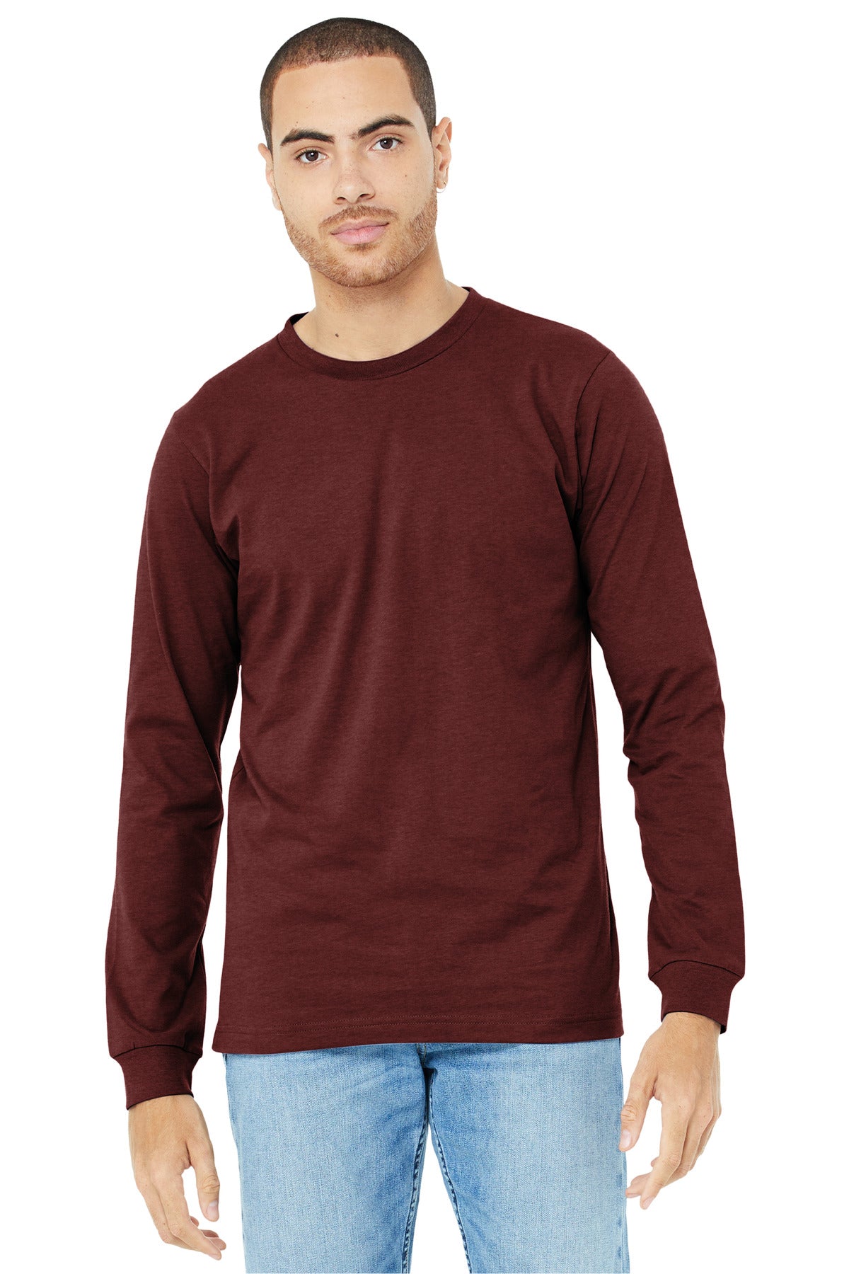 BELLA+CANVAS Unisex Heather CVC Long Sleeve Tee BC3501CVC