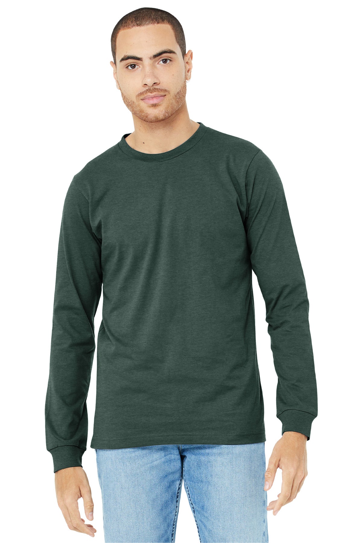 BELLA+CANVAS Unisex Heather CVC Long Sleeve Tee BC3501CVC