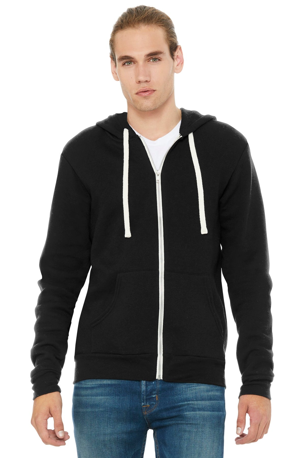 BELLA+CANVAS  Unisex Triblend Sponge Fleece Full-Zip Hoodie. BC3909