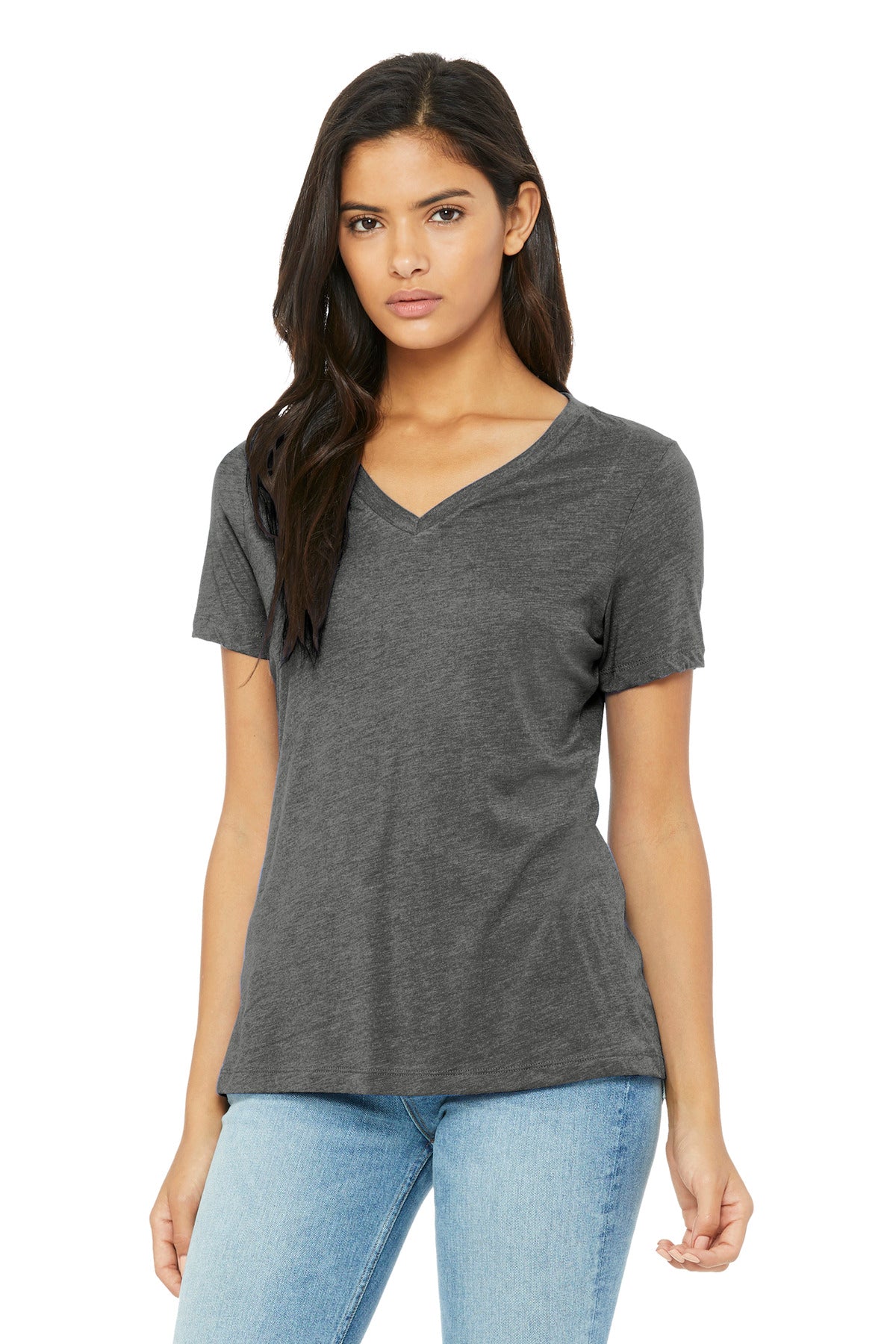 BELLA+CANVAS Women's Relaxed Triblend V-Neck Tee BC6415