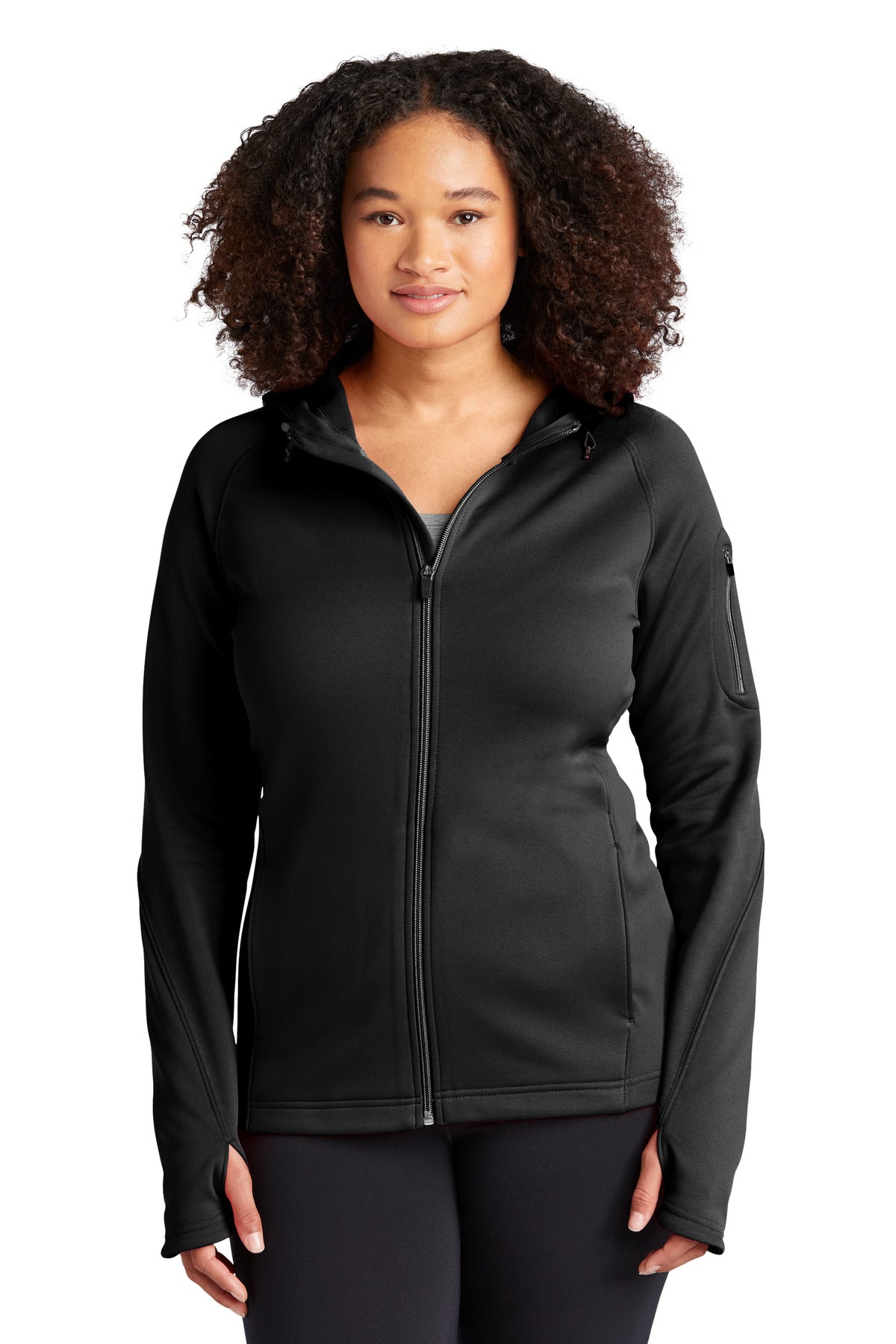 Sport-Tek Ladies Tech Fleece Full-Zip Hooded Jacket. L248