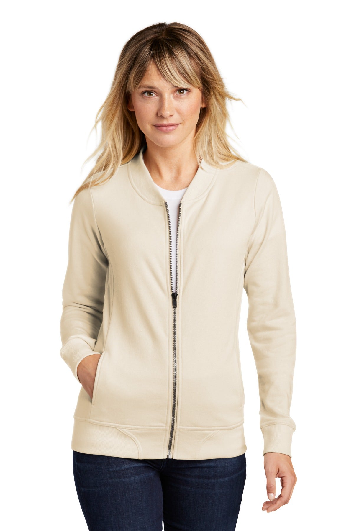 Sport-Tek  Ladies Lightweight French Terry Bomber LST274