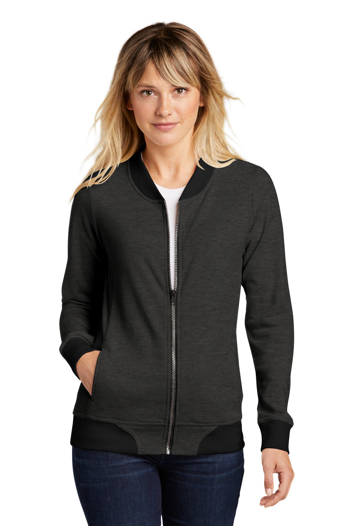 Sport-Tek  Ladies Lightweight French Terry Bomber LST274