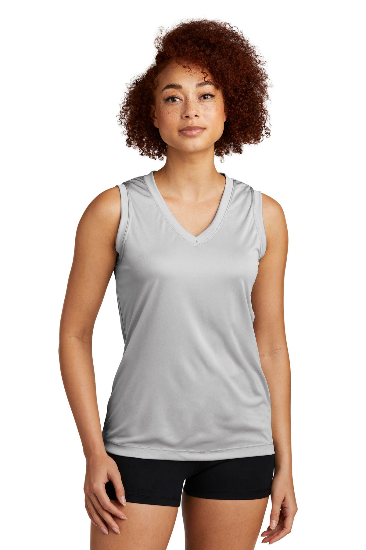 Sport-Tek Ladies Sleeveless PosiCharge Competitor‚Ñ¢ V-Neck Tee. LST352