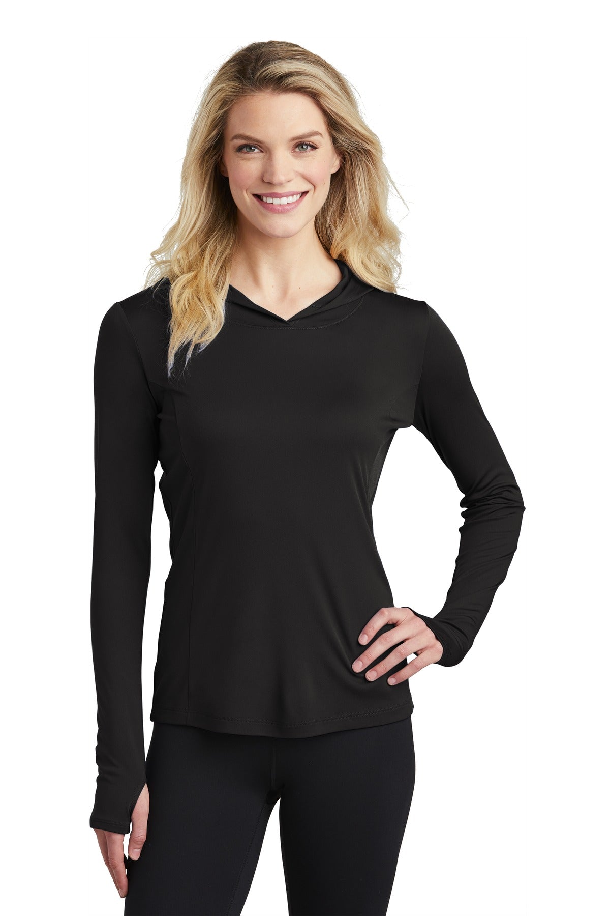 Sport-Tek  Ladies PosiCharge  Competitor ‚Ñ¢ Hooded Pullover. LST358