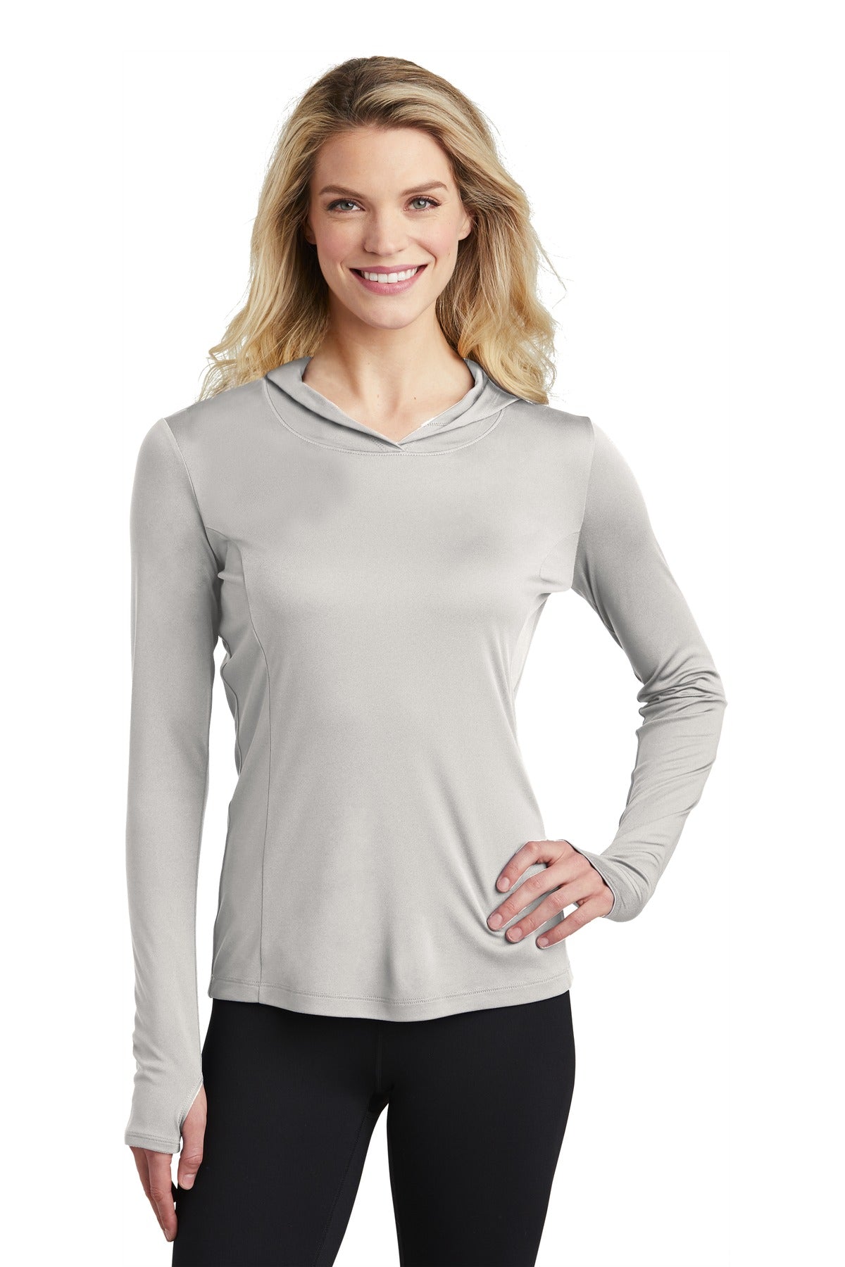 Sport-Tek  Ladies PosiCharge  Competitor ‚Ñ¢ Hooded Pullover. LST358