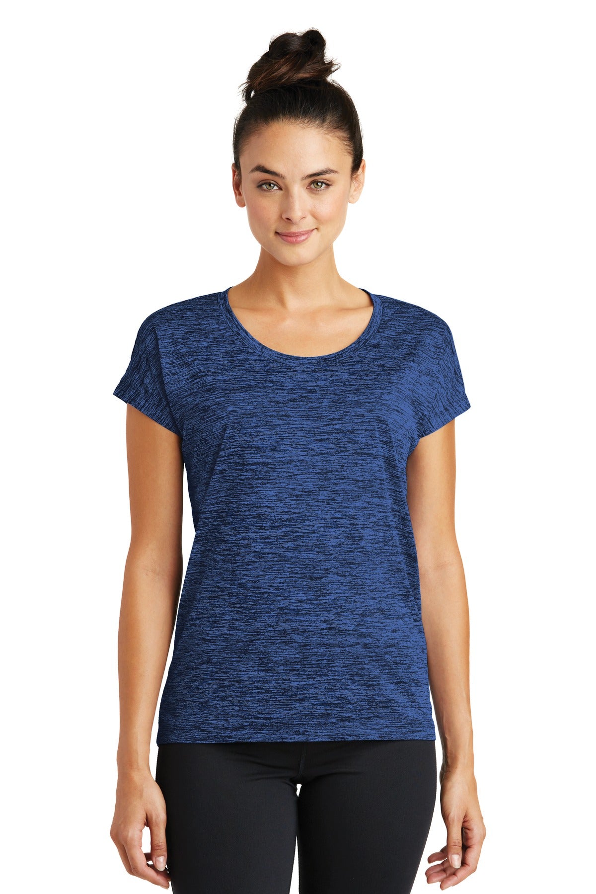 Sport-Tek Ladies PosiCharge Electric Heather Sporty Tee. LST390