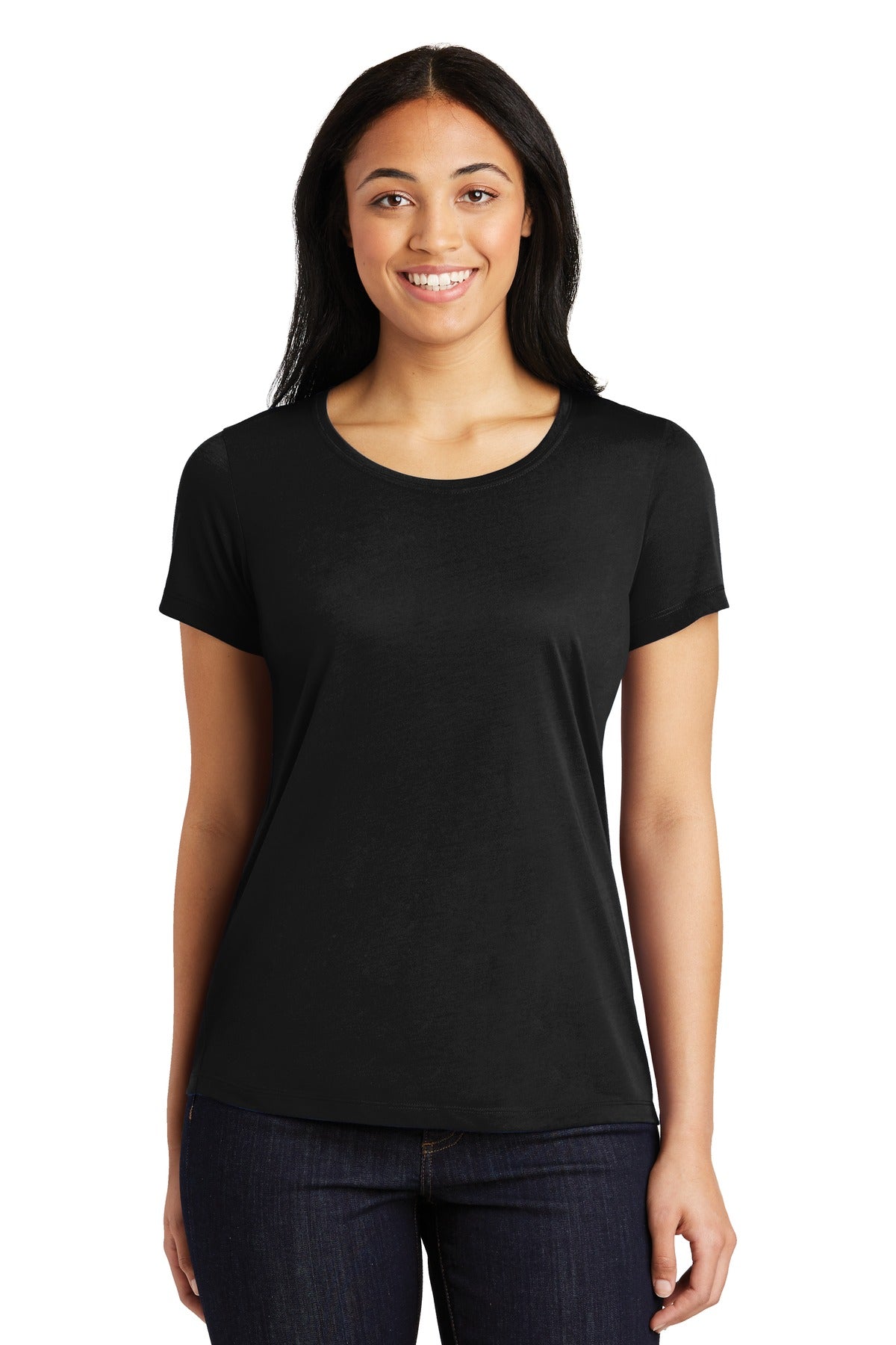 Sport-Tek Ladies PosiCharge Competitor‚Ñ¢ Cotton Touch‚Ñ¢ Scoop Neck Tee. LST450