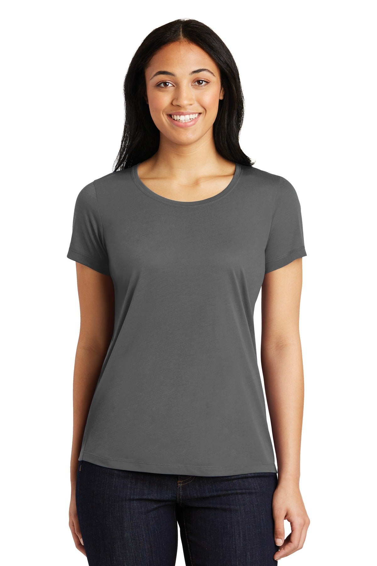 Sport-Tek Ladies PosiCharge Competitor‚Ñ¢ Cotton Touch‚Ñ¢ Scoop Neck Tee. LST450