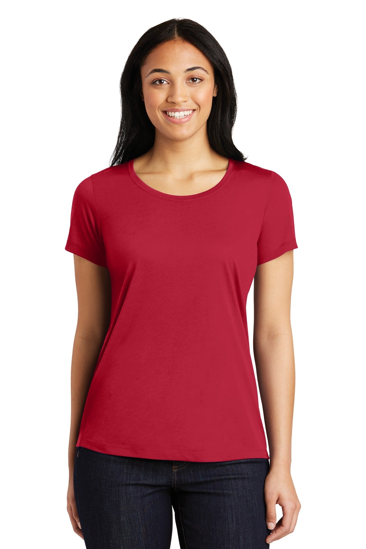 Sport-Tek Ladies PosiCharge Competitor‚Ñ¢ Cotton Touch‚Ñ¢ Scoop Neck Tee. LST450