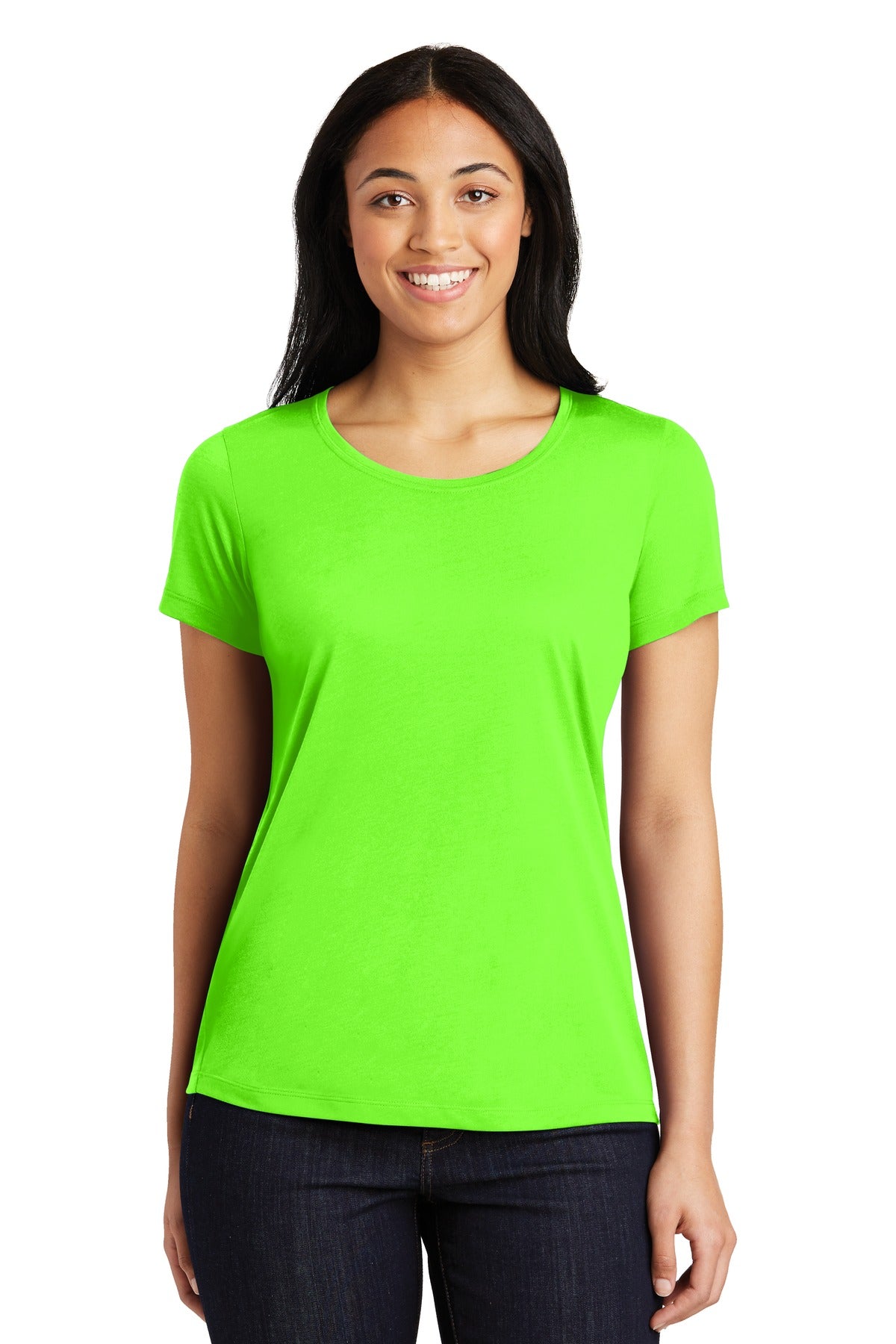 Sport-Tek Ladies PosiCharge Competitor‚Ñ¢ Cotton Touch‚Ñ¢ Scoop Neck Tee. LST450