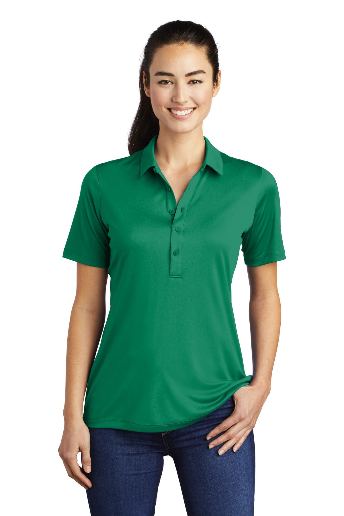 Sport-Tek Ladies Posi-UV  Pro Polo.  LST520