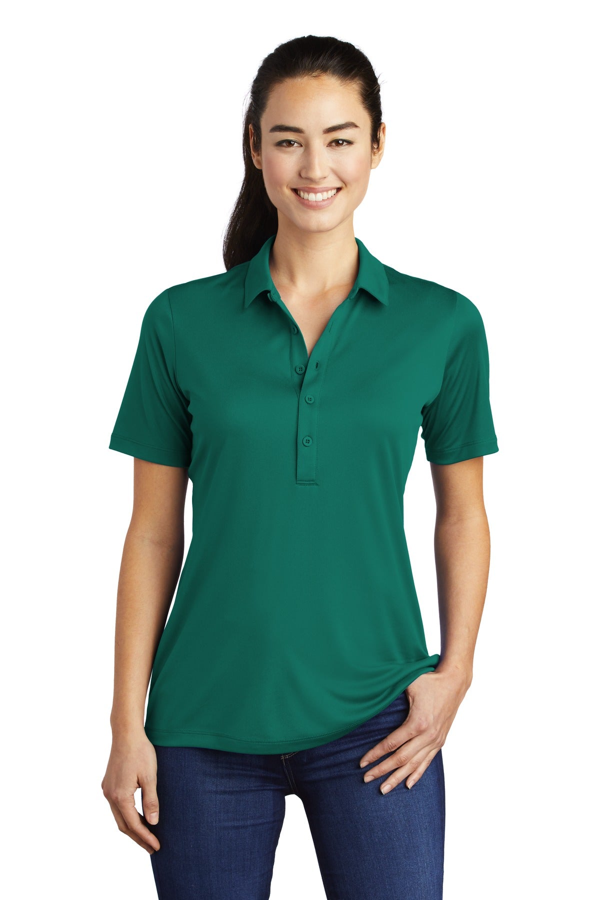 Sport-Tek Ladies Posi-UV  Pro Polo.  LST520