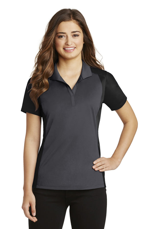 Sport-Tek Ladies Colorblock Micropique Sport-Wick Polo. LST652