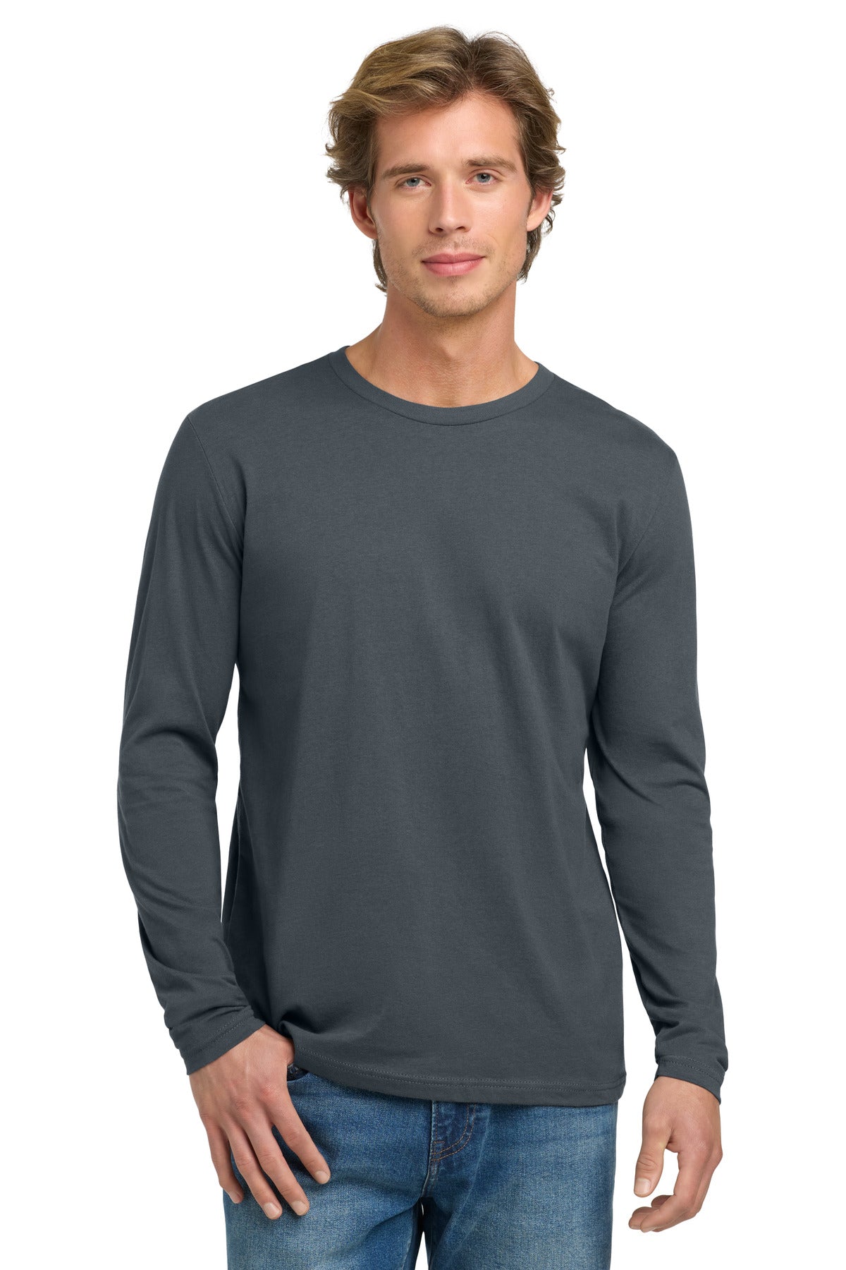 Next Level Apparel Cotton Long Sleeve Tee. NL3601