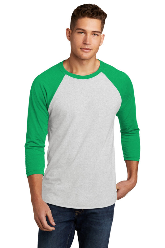 Next Level Apparel   Unisex Tri-Blend 3/4-Sleeve Raglan Tee. NL6051