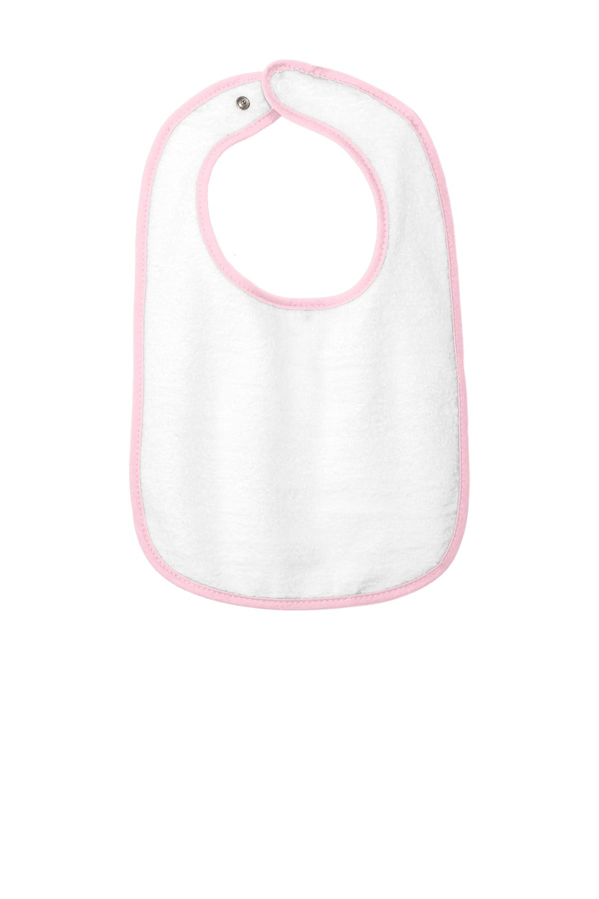 Rabbit Skins‚Ñ¢ Infant Contrast Trim Terry Bib. RS1003