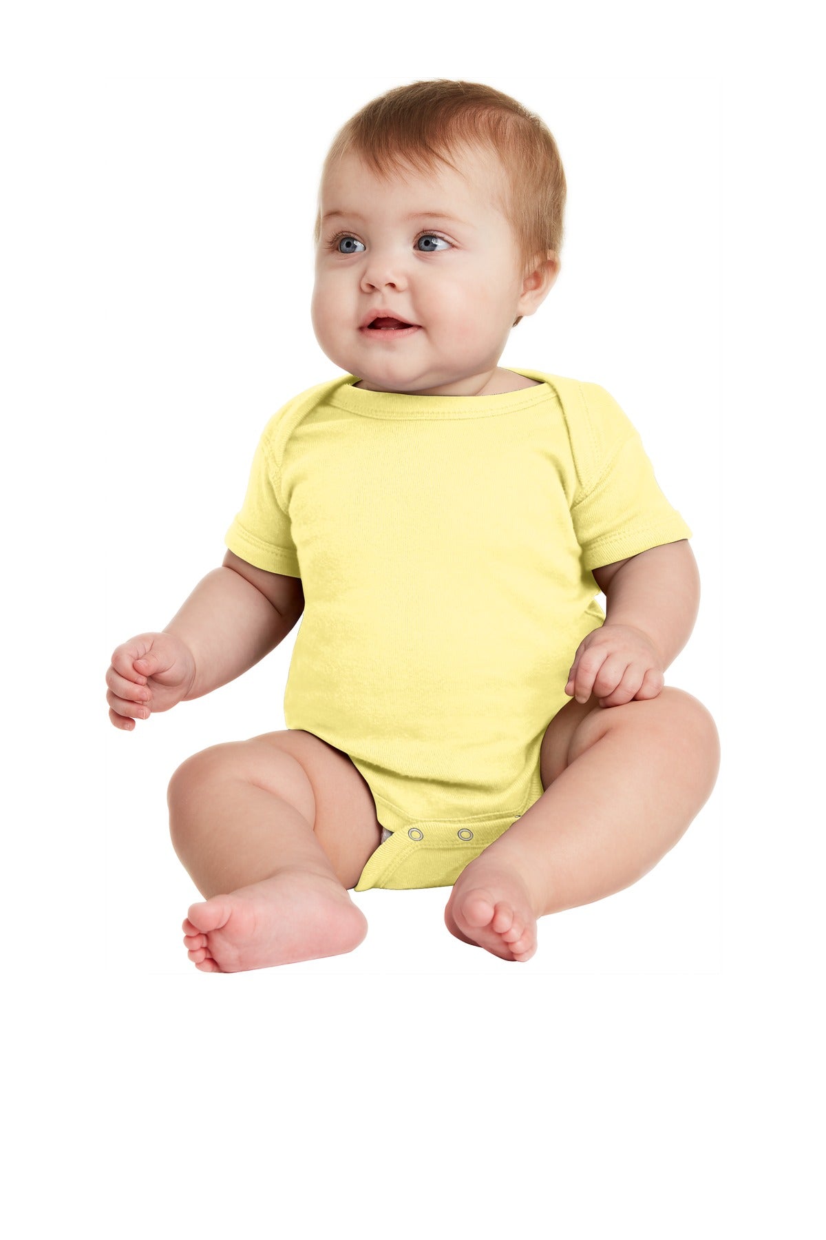 Rabbit Skins‚Ñ¢ Infant Short Sleeve Baby Rib Bodysuit. RS4400