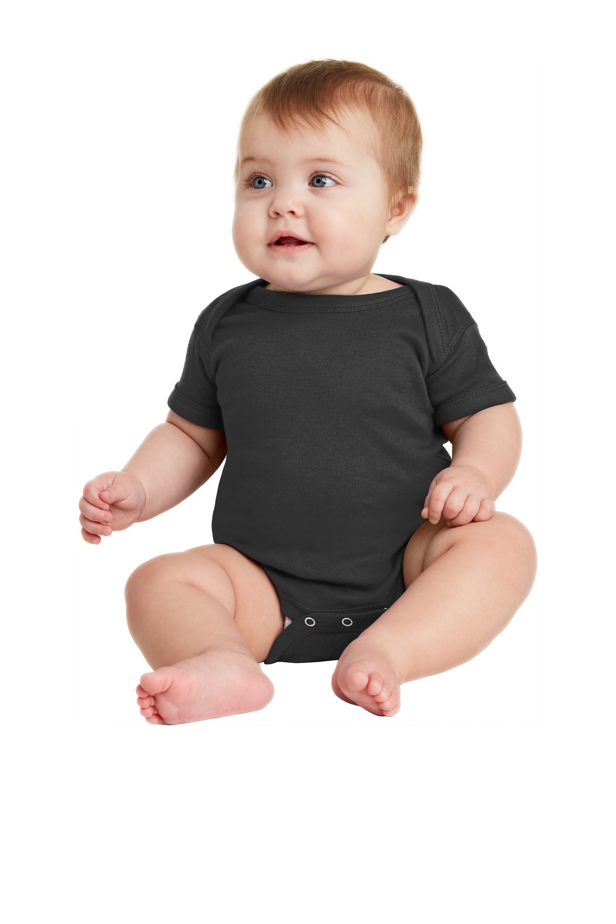 Rabbit Skins‚Ñ¢ Infant Short Sleeve Baby Rib Bodysuit. RS4400