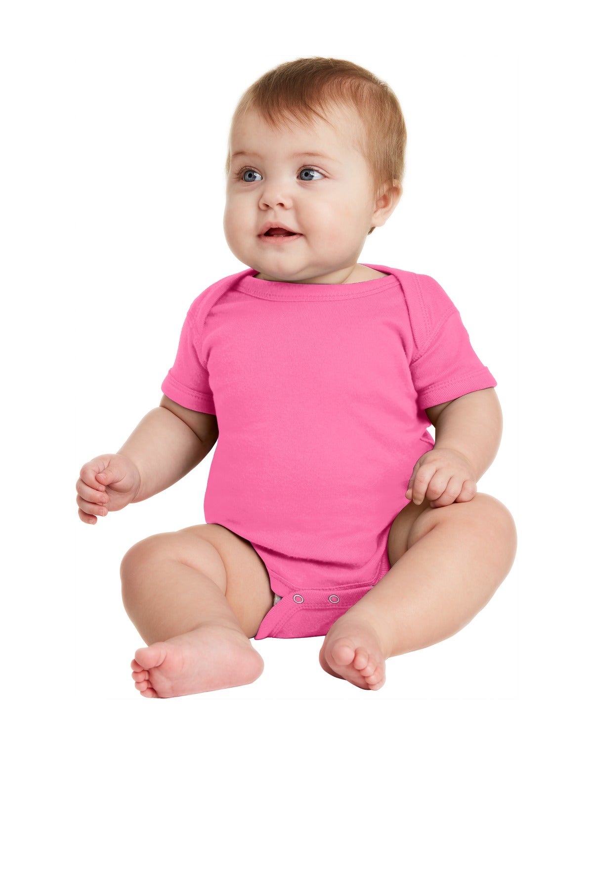 Rabbit Skins‚Ñ¢ Infant Short Sleeve Baby Rib Bodysuit. RS4400