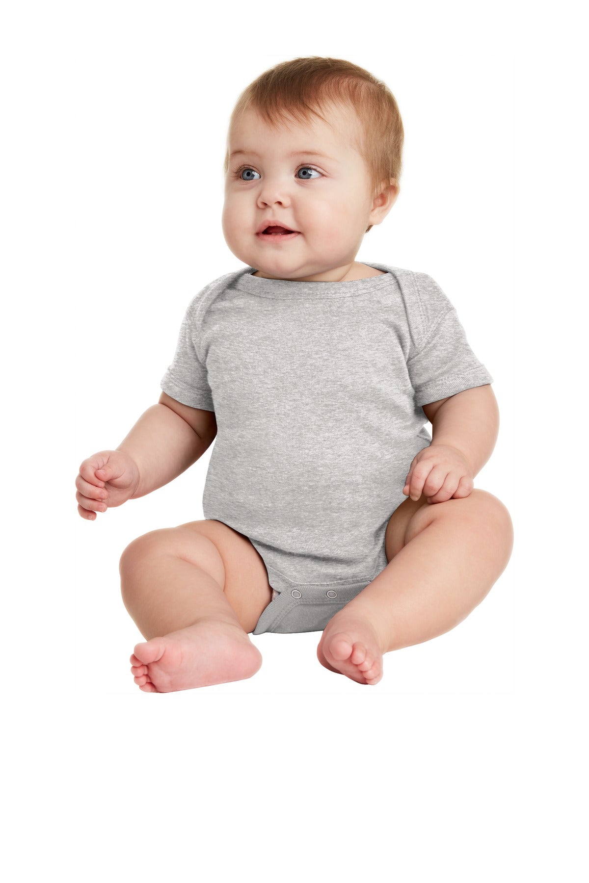 Rabbit Skins‚Ñ¢ Infant Short Sleeve Baby Rib Bodysuit. RS4400