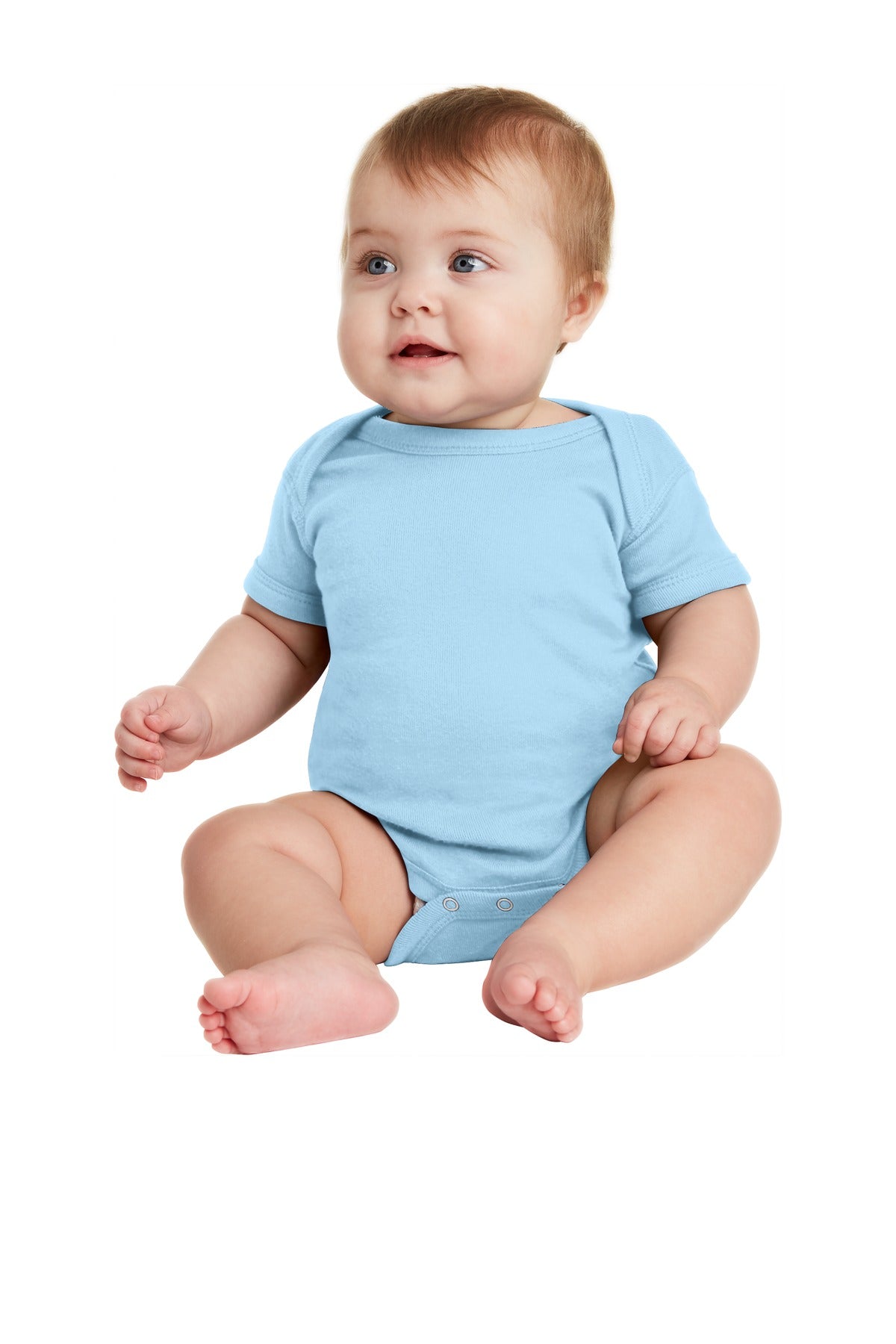 Rabbit Skins‚Ñ¢ Infant Short Sleeve Baby Rib Bodysuit. RS4400