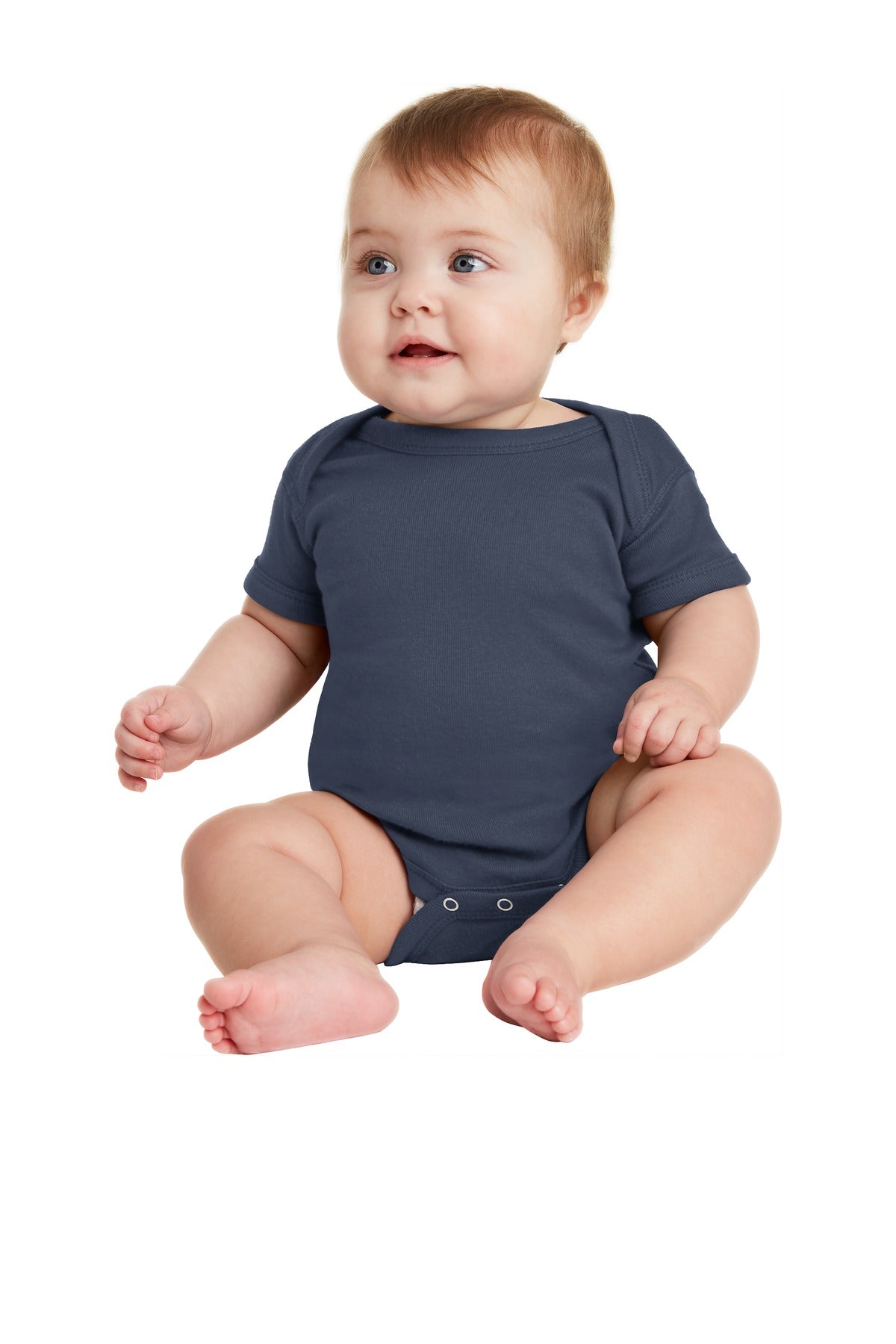 Rabbit Skins‚Ñ¢ Infant Short Sleeve Baby Rib Bodysuit. RS4400