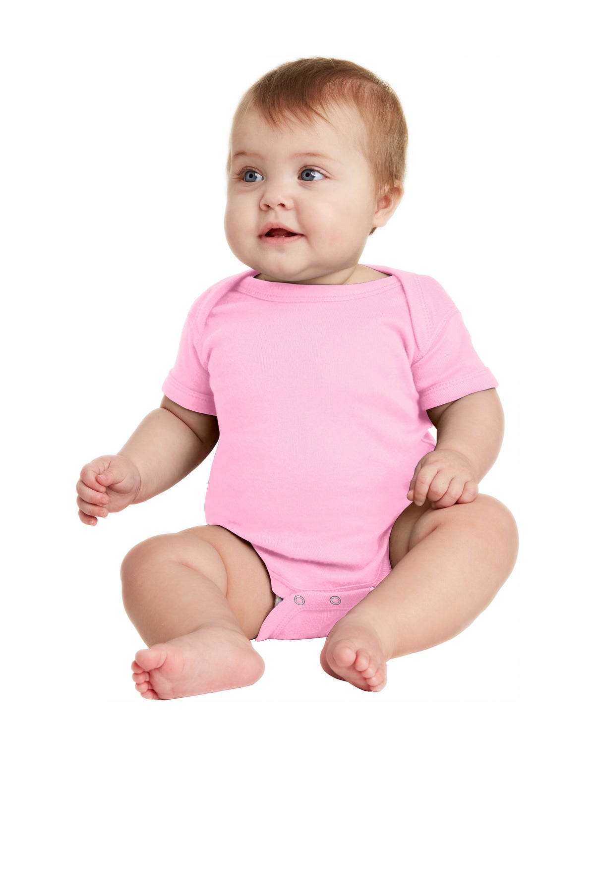 Rabbit Skins‚Ñ¢ Infant Short Sleeve Baby Rib Bodysuit. RS4400