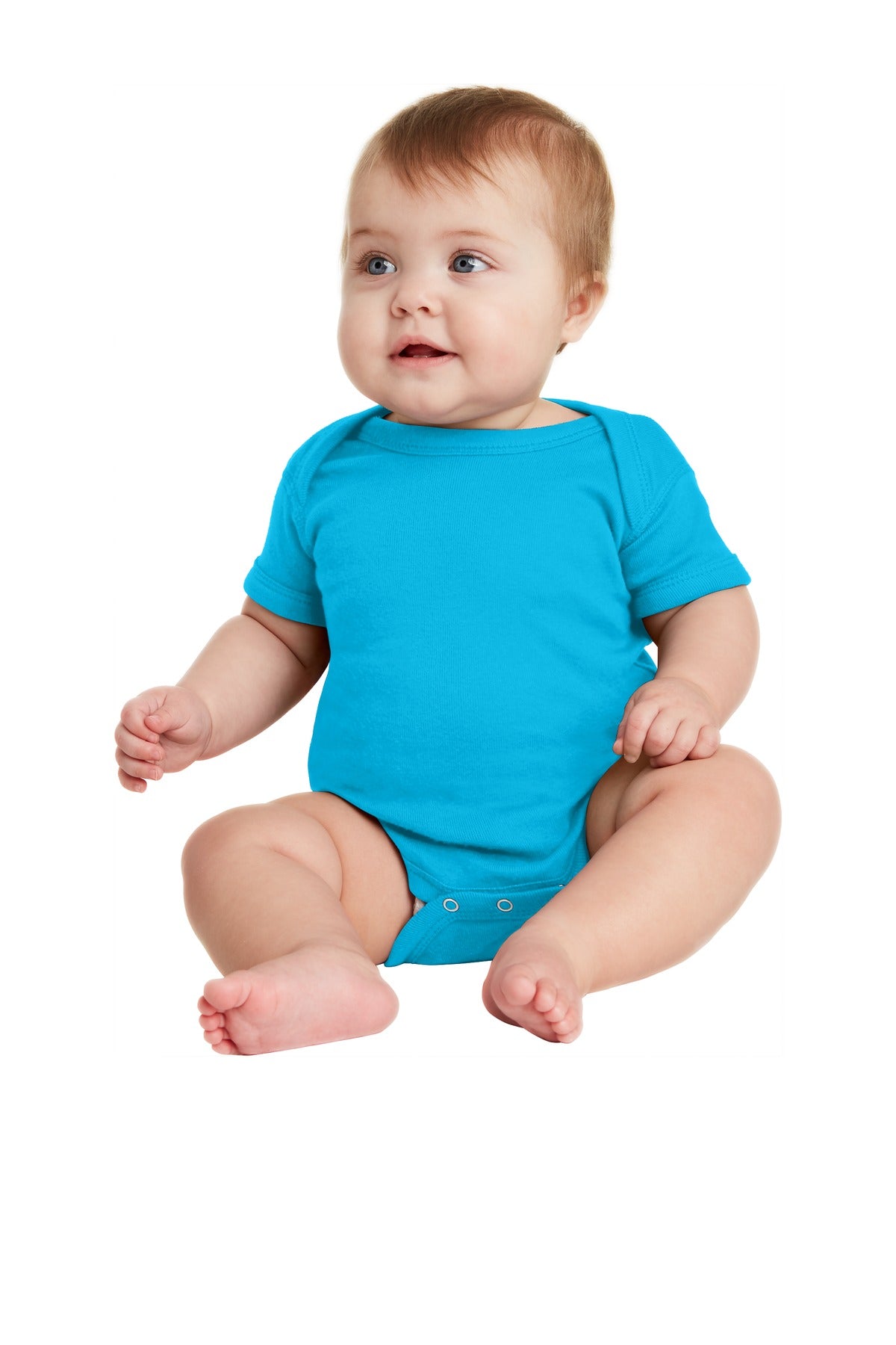 Rabbit Skins‚Ñ¢ Infant Short Sleeve Baby Rib Bodysuit. RS4400