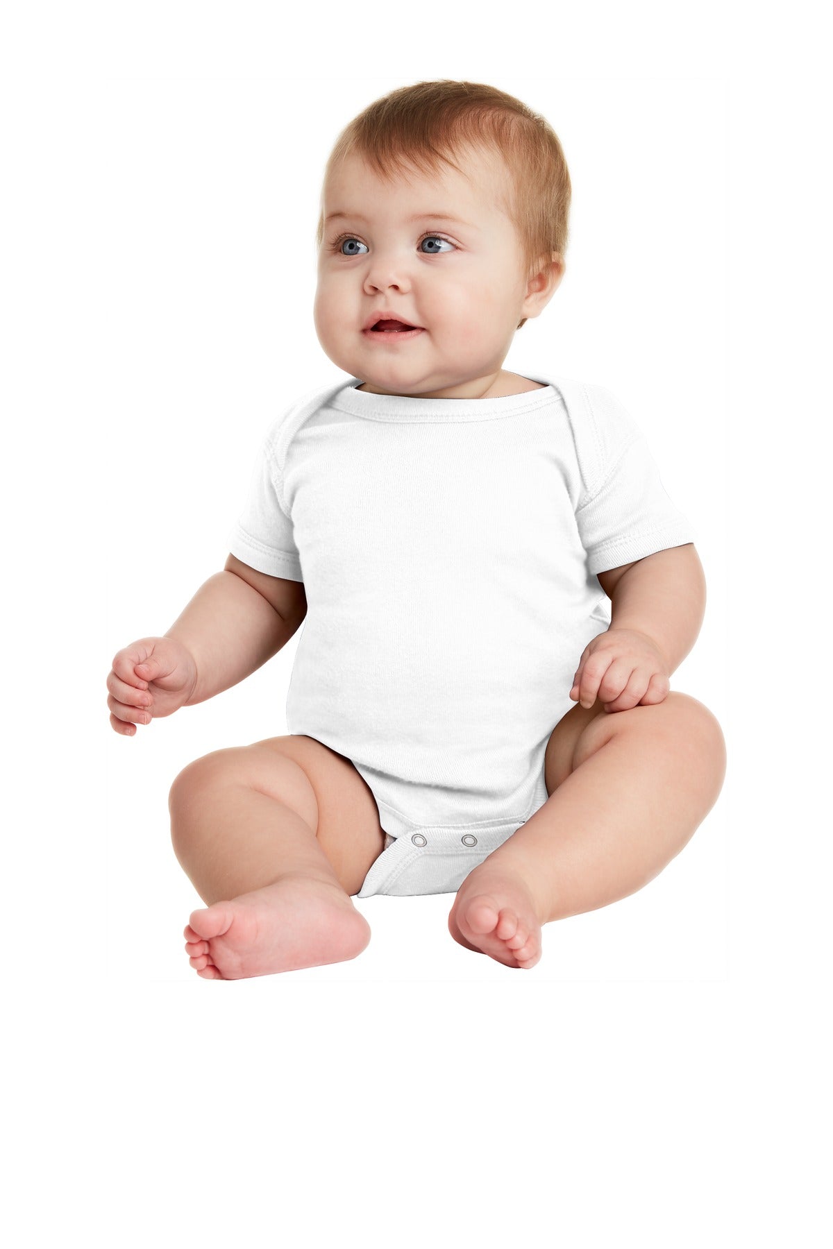 Rabbit Skins‚Ñ¢ Infant Short Sleeve Baby Rib Bodysuit. RS4400