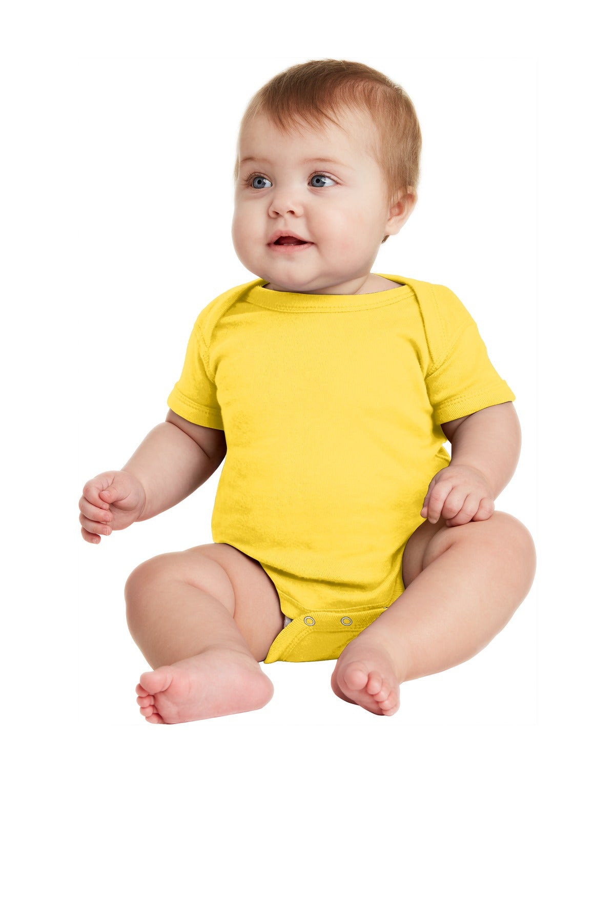 Rabbit Skins‚Ñ¢ Infant Short Sleeve Baby Rib Bodysuit. RS4400