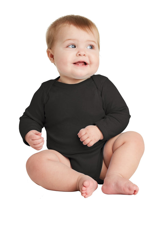 Rabbit Skins‚Ñ¢ Infant Long Sleeve Baby Rib Bodysuit. RS4411