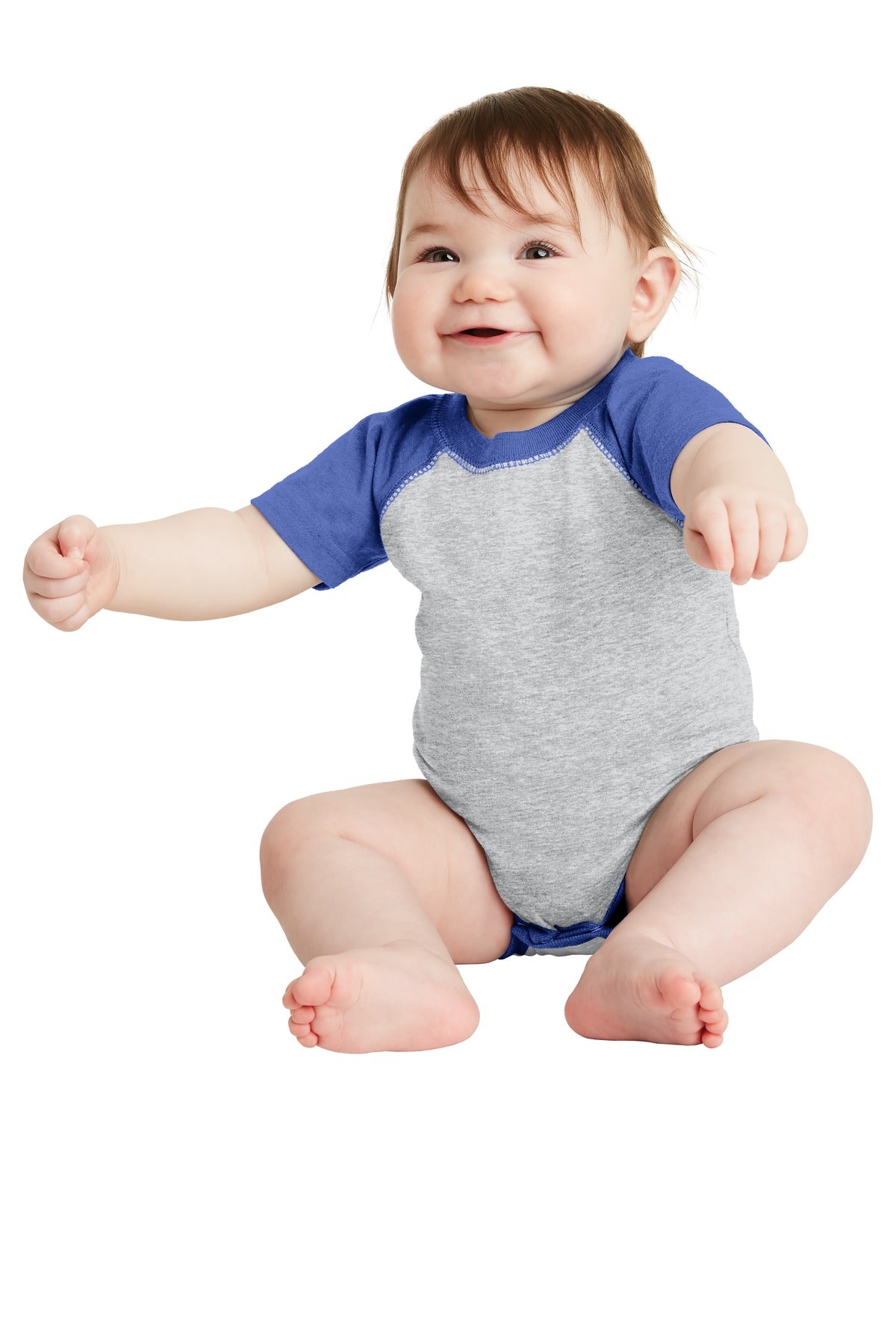 Rabbit Skins‚Ñ¢ Infant Baseball Fine Jersey Bodysuit. RS4430