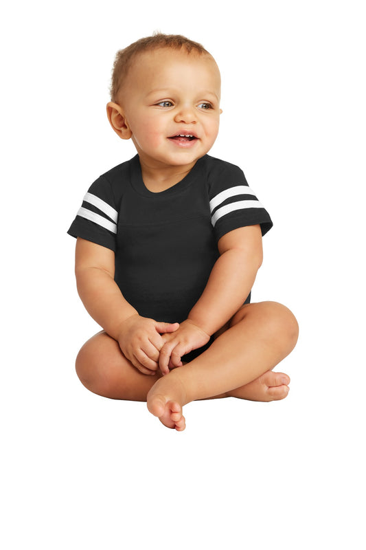 Rabbit Skins‚Ñ¢ Infant Football Fine Jersey Bodysuit. RS4437