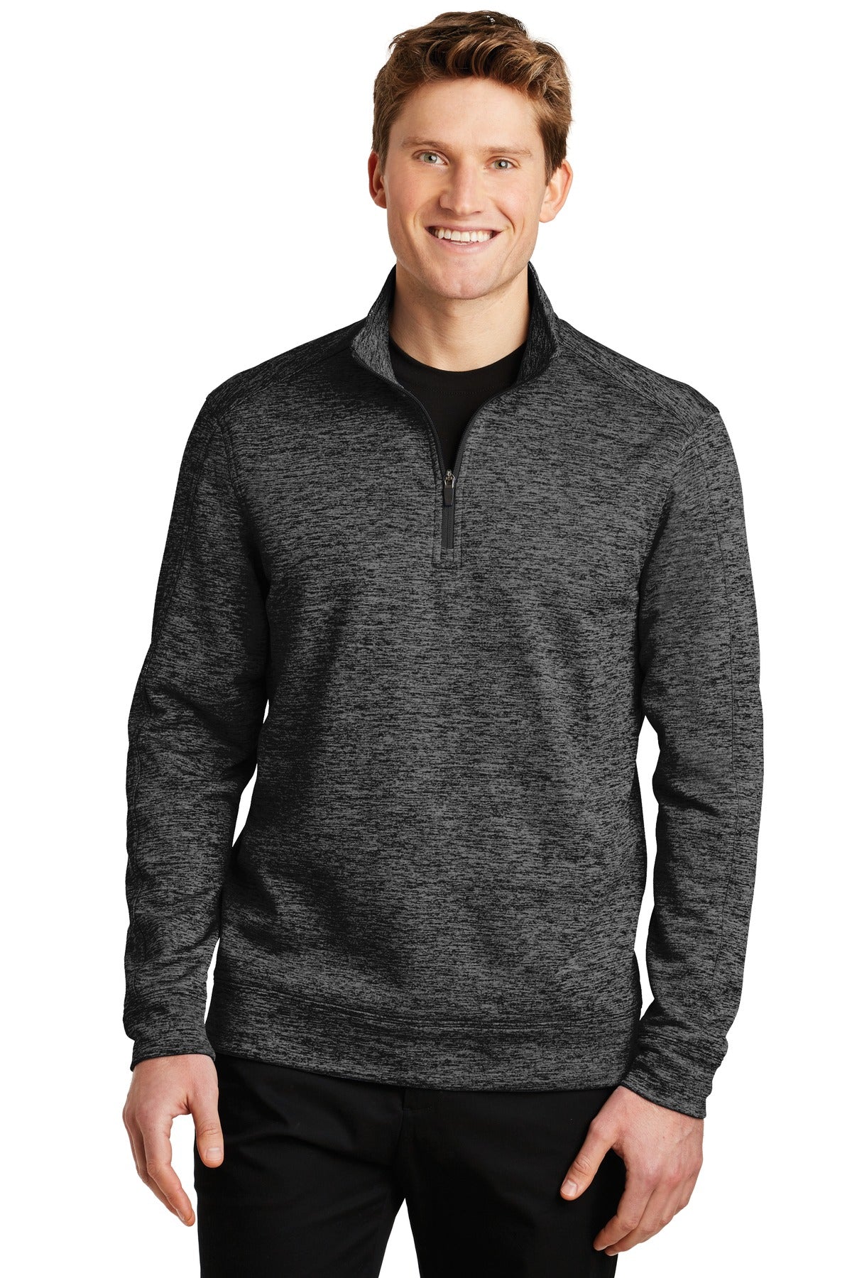 Sport-Tek PosiCharge Electric Heather Fleece 1/4-Zip Pullover. ST226